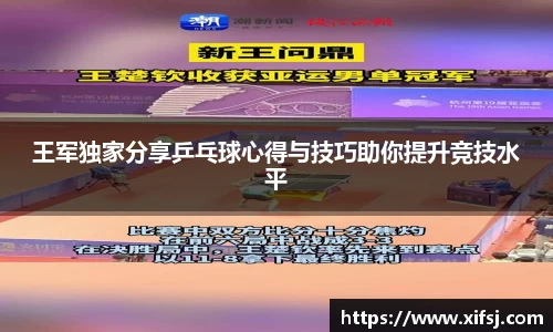王军独家分享乒乓球心得与技巧助你提升竞技水平